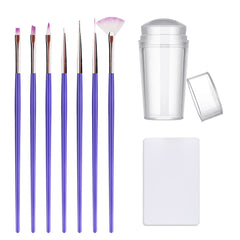 KAYZON front view of jelly stamper kit showing tools and portability benefit