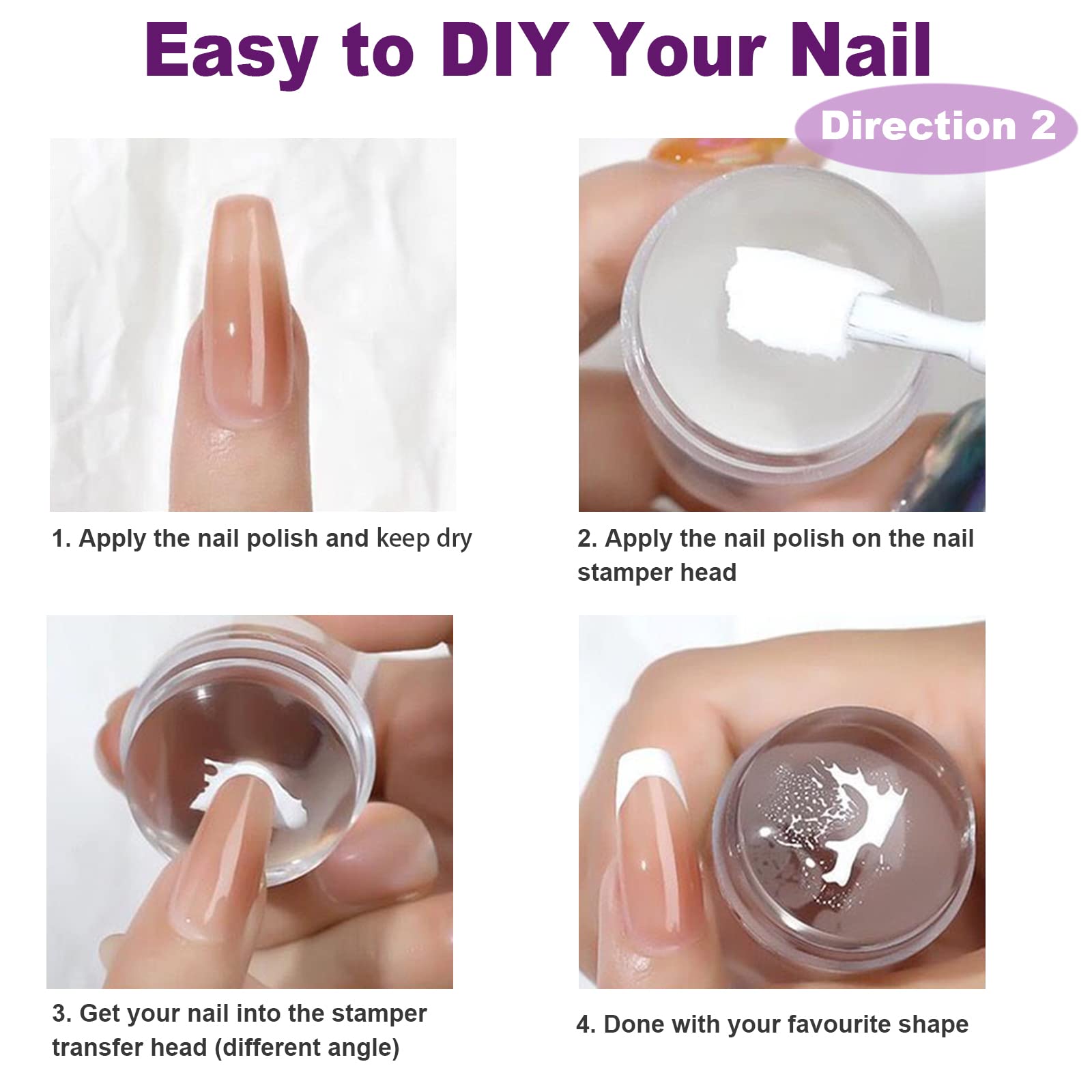 KAYZON sandy scraper and seven brushes displayed for easy polish control benefit