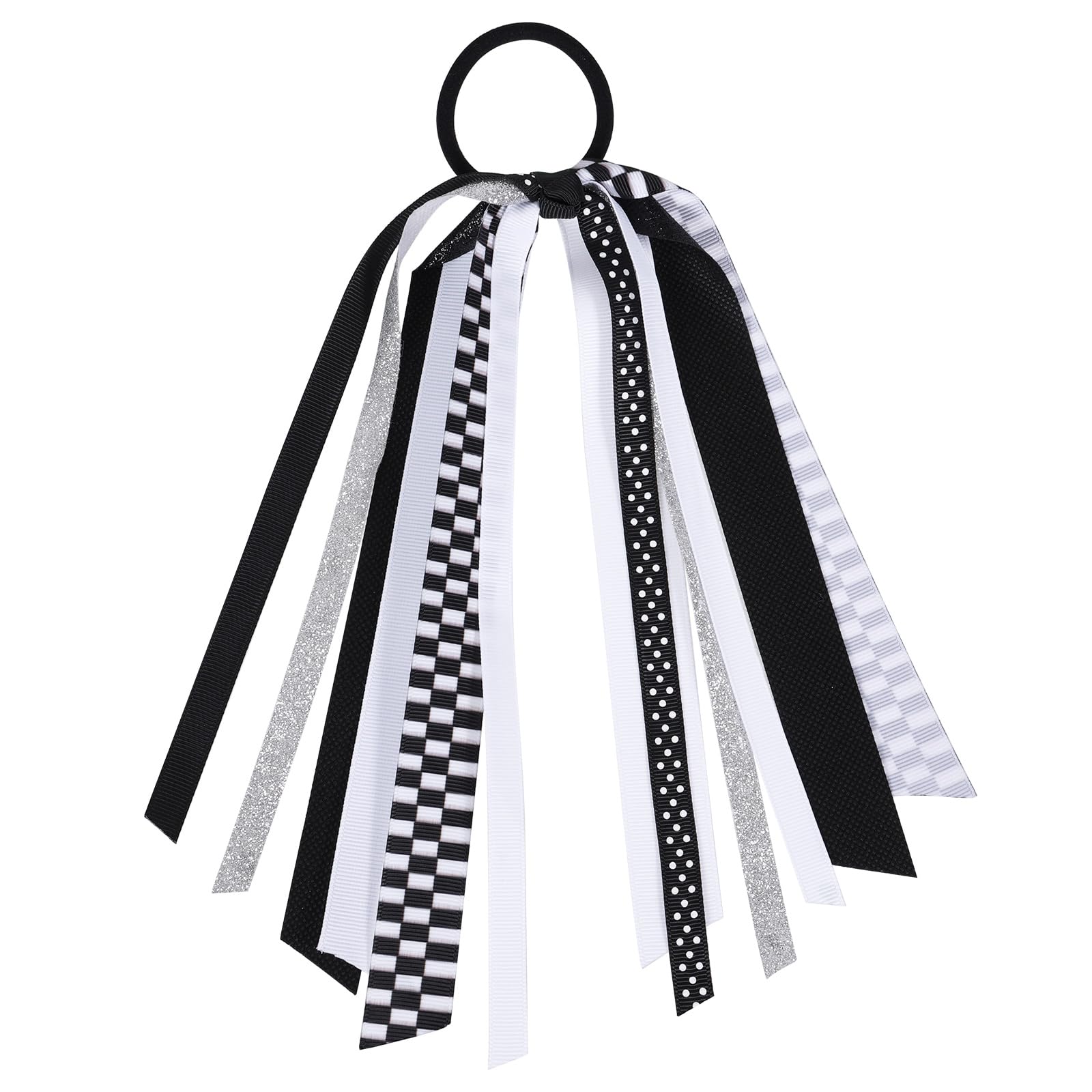 KCHIES front packaging showing checkered hair tie and festive presentation benefit