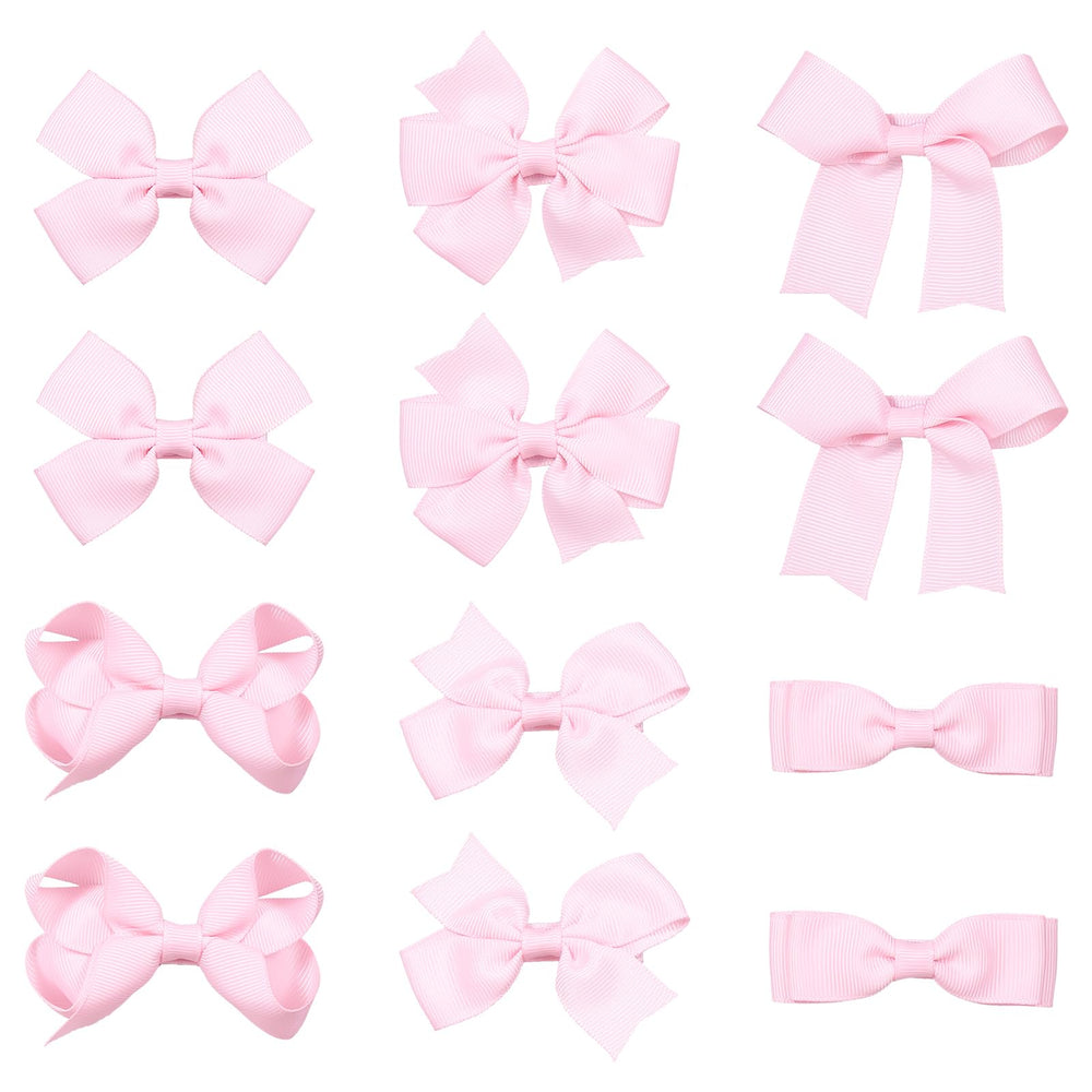 KCHIES front packaging showing 12 pink bows, clear set presentation and gift-ready benefit