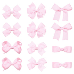 KCHIES front packaging showing 12 pink bows, clear set presentation and gift-ready benefit