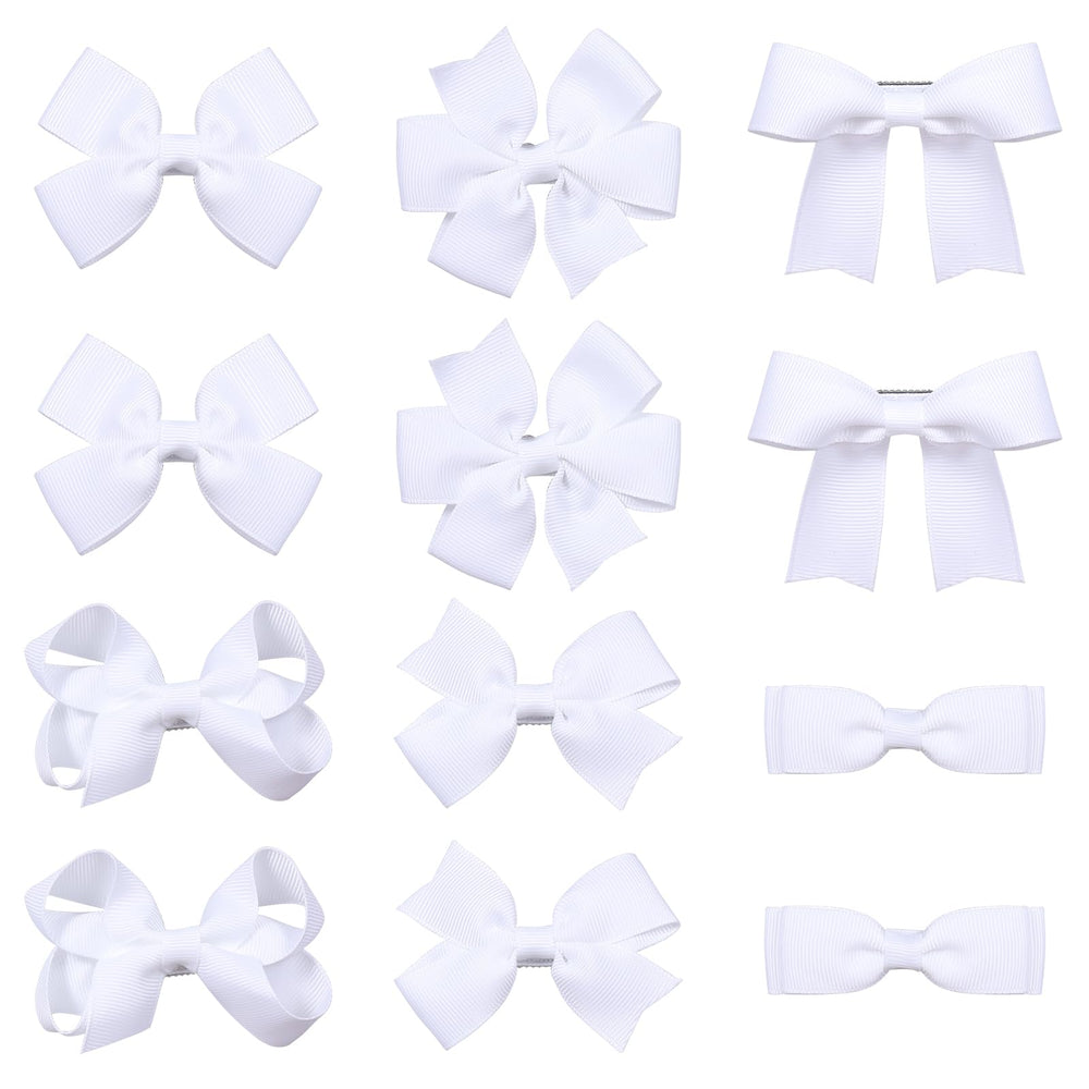 KCHIES front packaging showing 12 white bows and neat display, easy selection