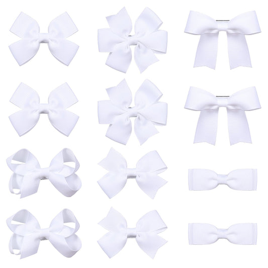 KCHIES front packaging showing 12 white bows and neat display, easy selection
