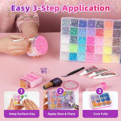 kdpuei organizer compartments keeping colors sorted for faster work