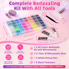 kdpuei rhinestone closeup highlighting 3mm color and bright sparkle