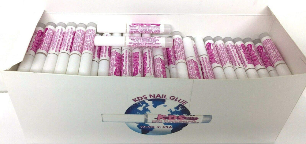 KDS front packaging showing 100 nail tip glue pieces for reliable bonding