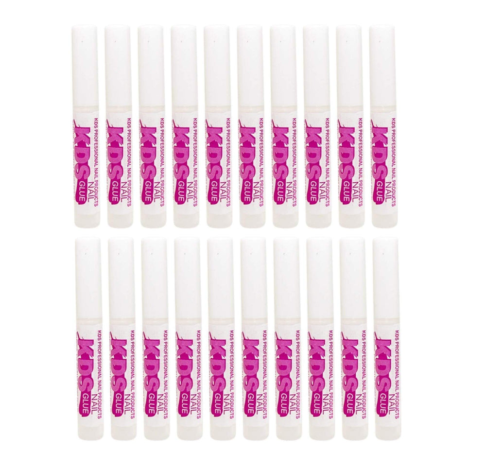 KDS front packaging showing 20-pack provides reliable adhesive supply for salon use