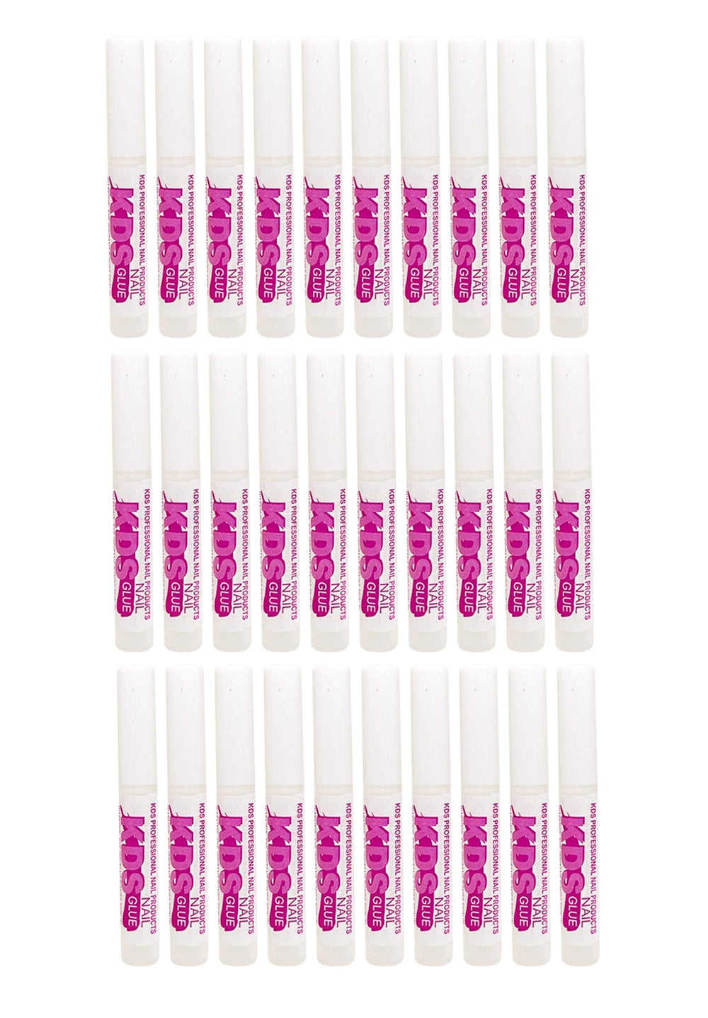 KDS front packaging showing 30 glue sticks and clean organized storage benefit