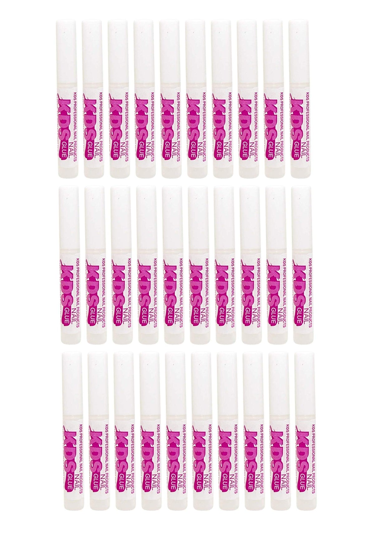 KDS front packaging showing 30 glue sticks and clean organized storage benefit