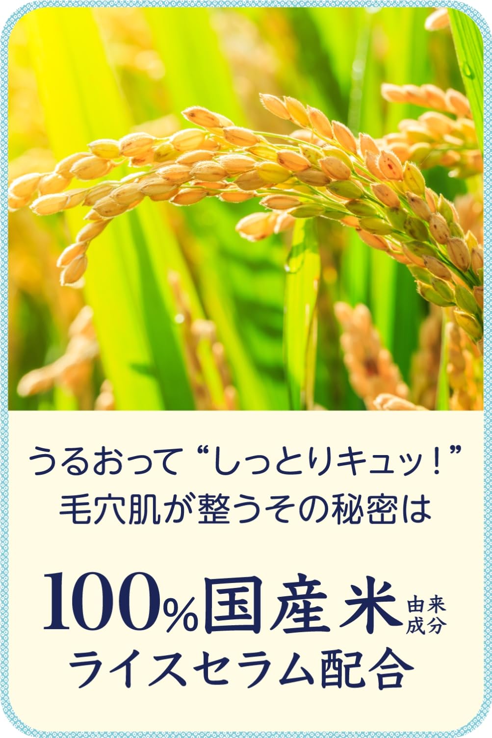Keana Nadeshiko rice serum droplet highlighting concentrated essence