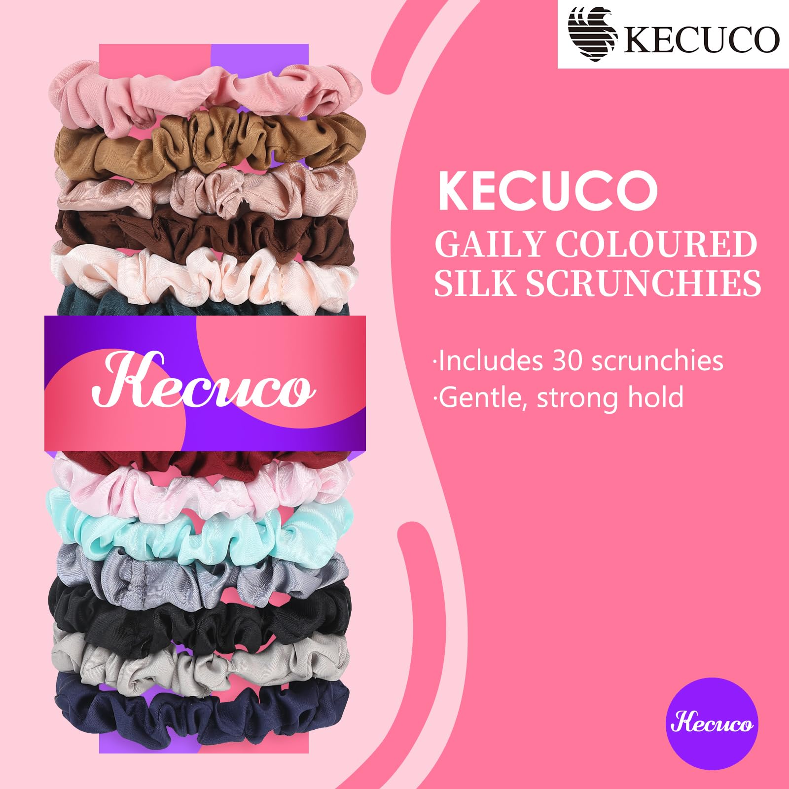kecuco close-up of satin texture highlighting smooth snag-free surface