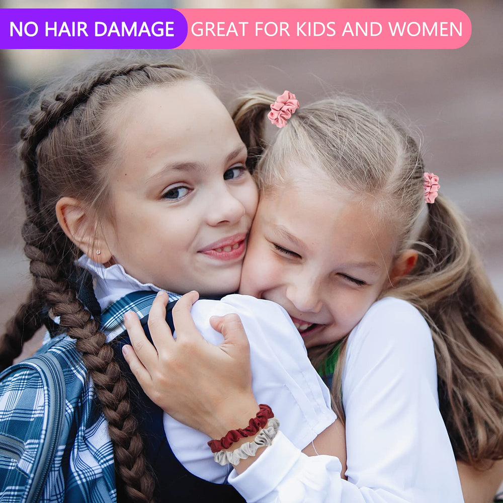 kecuco tied in a ponytail demonstrating secure hold and no creases