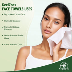 KeeiZoes removing waterproof makeup to demonstrate effective cleansing benefit