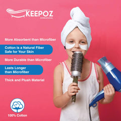 KEEPOZ neatly folded turban ready to pack highlighting travel-friendly durability
