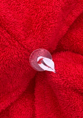 KEEPOZ turban in a spa-style setting showing convenience during routines
