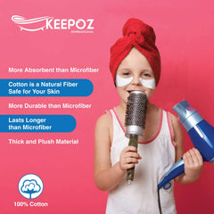 KEEPOZ care tag close-up showing machine-washable durability benefit