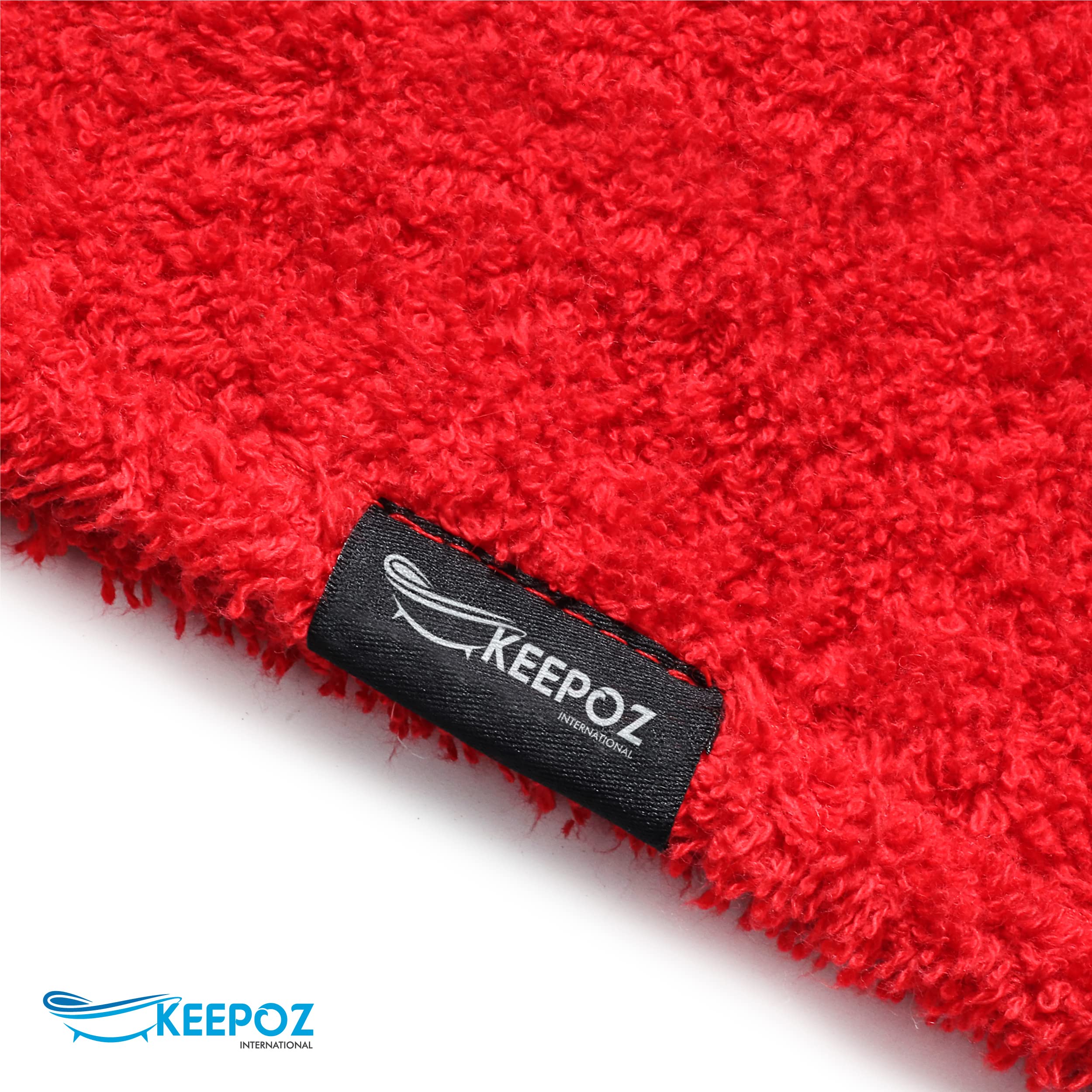 KEEPOZ worn on model showing how it keeps hair up and hands free