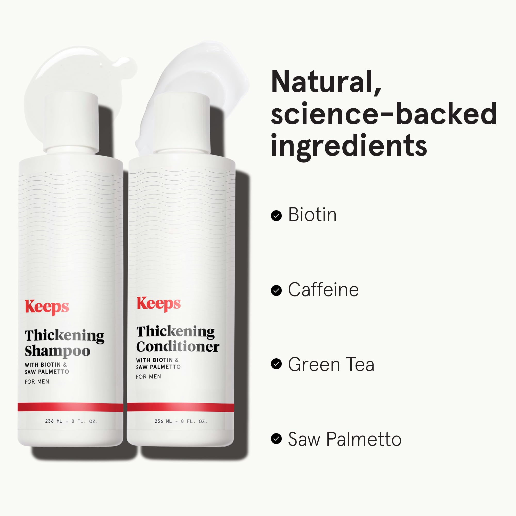 Keeps bottles held in hand to show 8 oz size and travel-friendly benefit