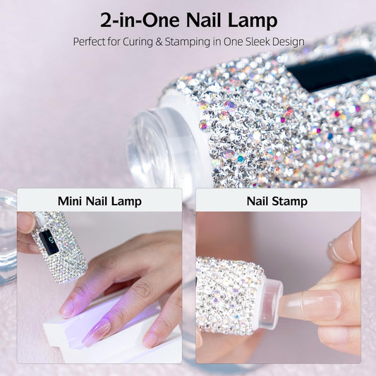 keeyada silicone stamper heads neatly stored in compact case for tidy travel-ready nail art