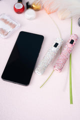 keeyada lamp next to smartphone showing compact size and easy storage benefit