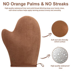 KELILO tanning brush wide wavy head for smooth blending benefit