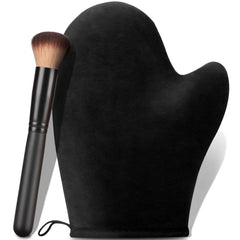 KELILO front view of mitt and brush set showing complete kit benefit
