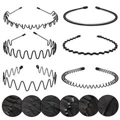KELUBATU front view of six-pack metal headbands showing value