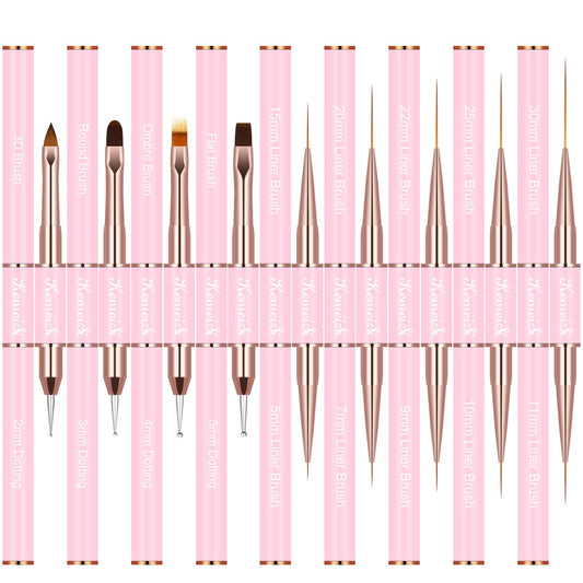 KEMEISI close-up of brush bristles showing precise tips for detailed nail art