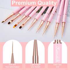 KEMEISI array of brush sizes laid out for quick size selection and control