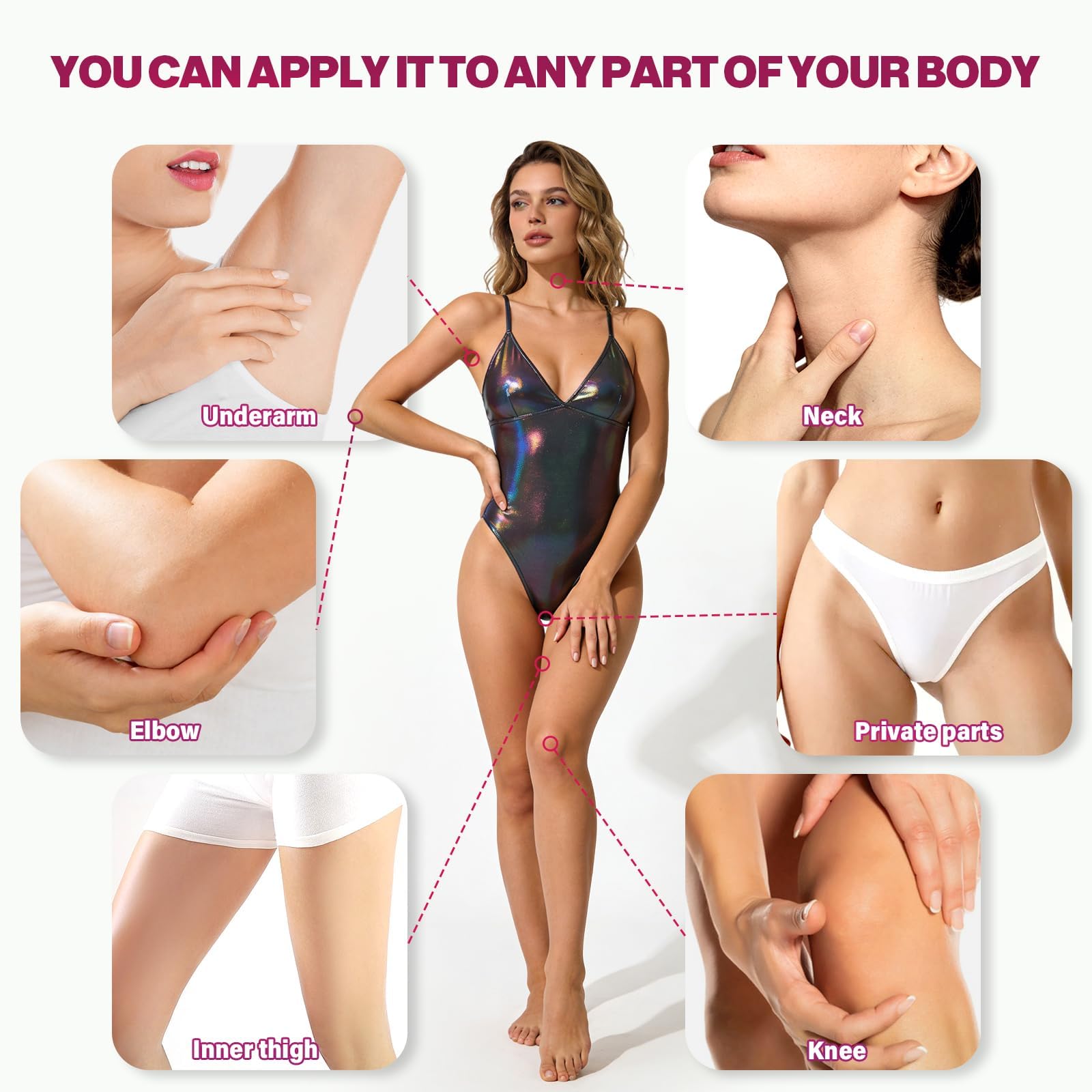 KENINA bikini area usage lifestyle shot suggesting discreet confidence