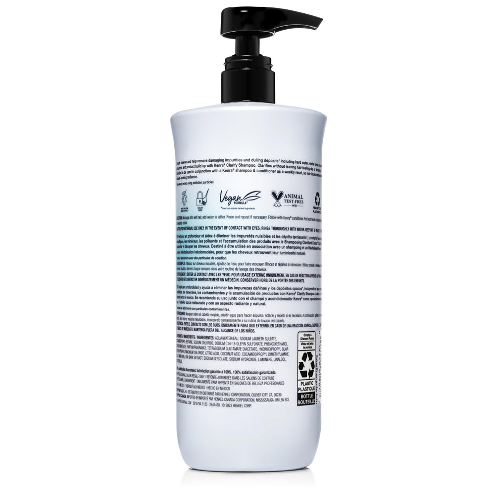 Kenra Clarify Shampoo rich lather demonstrating cleansing power
