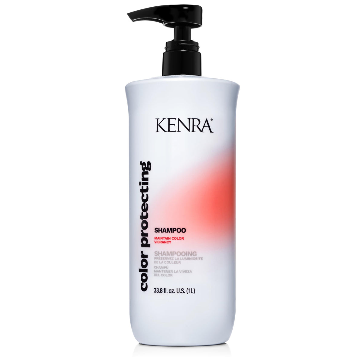 Kenra bottle front view showing label and color protection benefits
