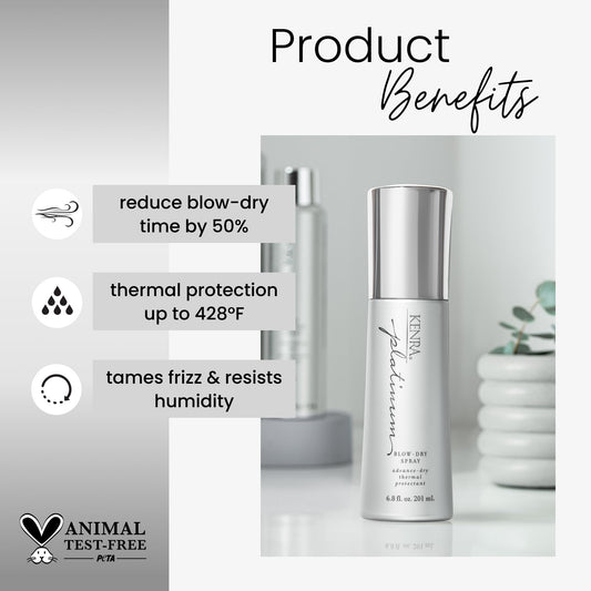 Kenra nozzle close-up highlighting fine mist for even coverage