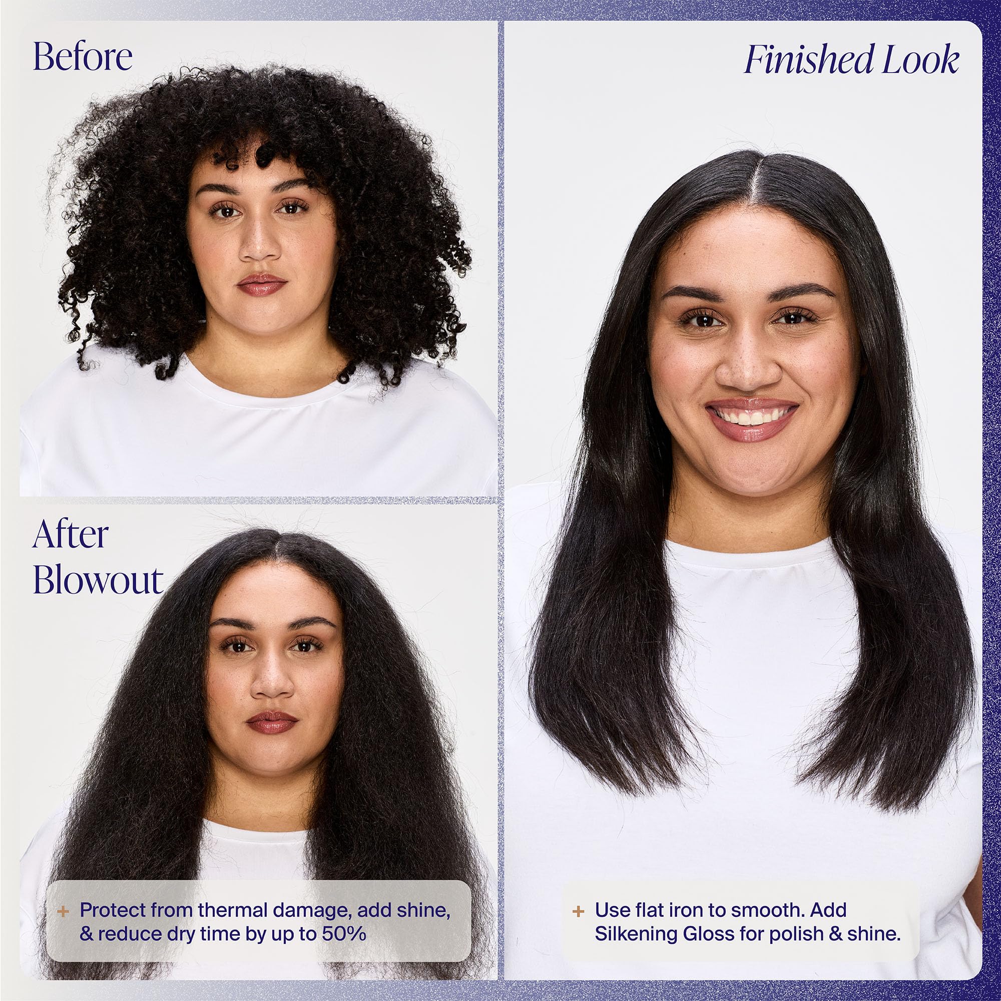 Kenra fine mist on hair demonstrating smoother texture and detangling