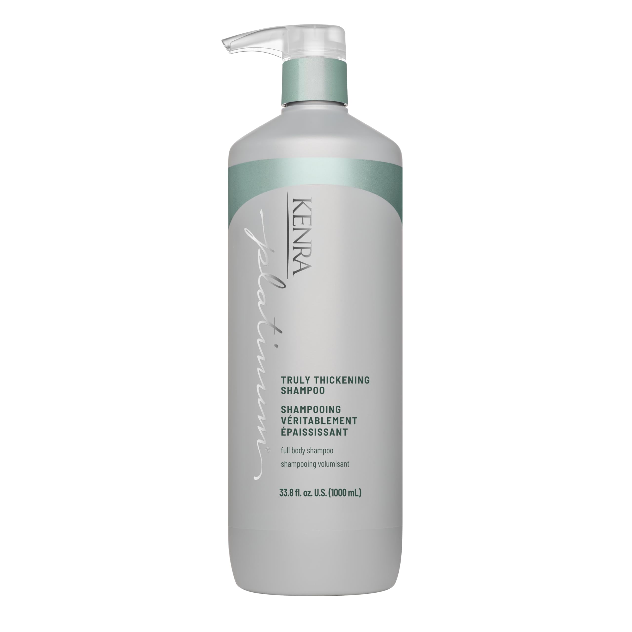 Kenra bottle front view showing size and volumizing benefit
