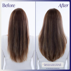 Kenra shampoo being dispensed in hand for controlled application