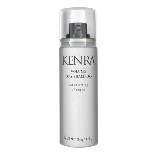 Kenra front can display showing product branding and travel size benefit