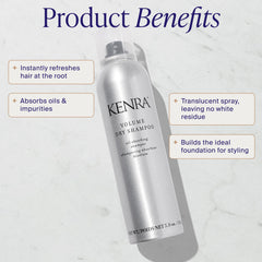 Kenra spray close-up demonstrating translucent mist for even coverage