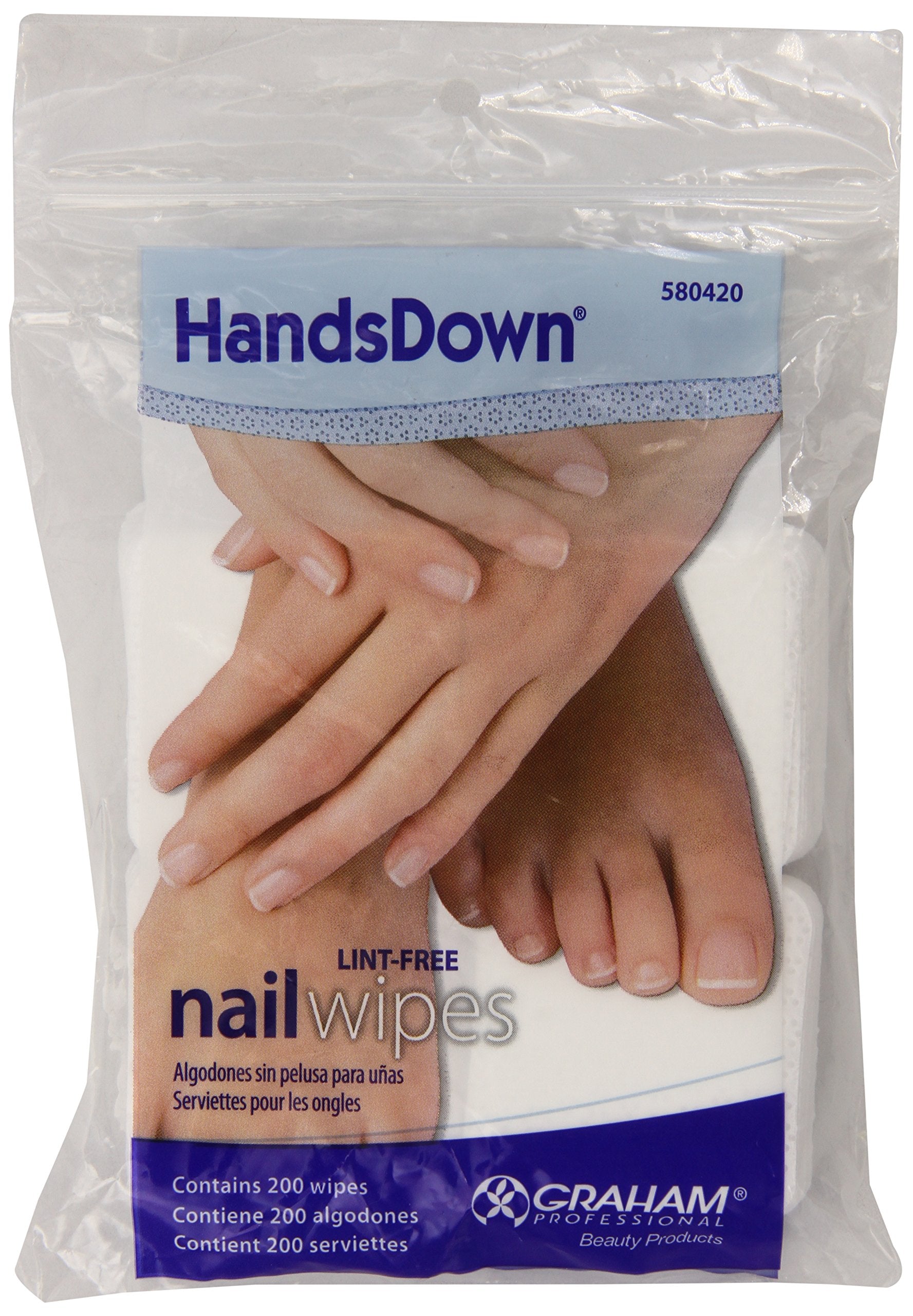 KENT Graham front packaging showing 200-count wipes for clean nail prep