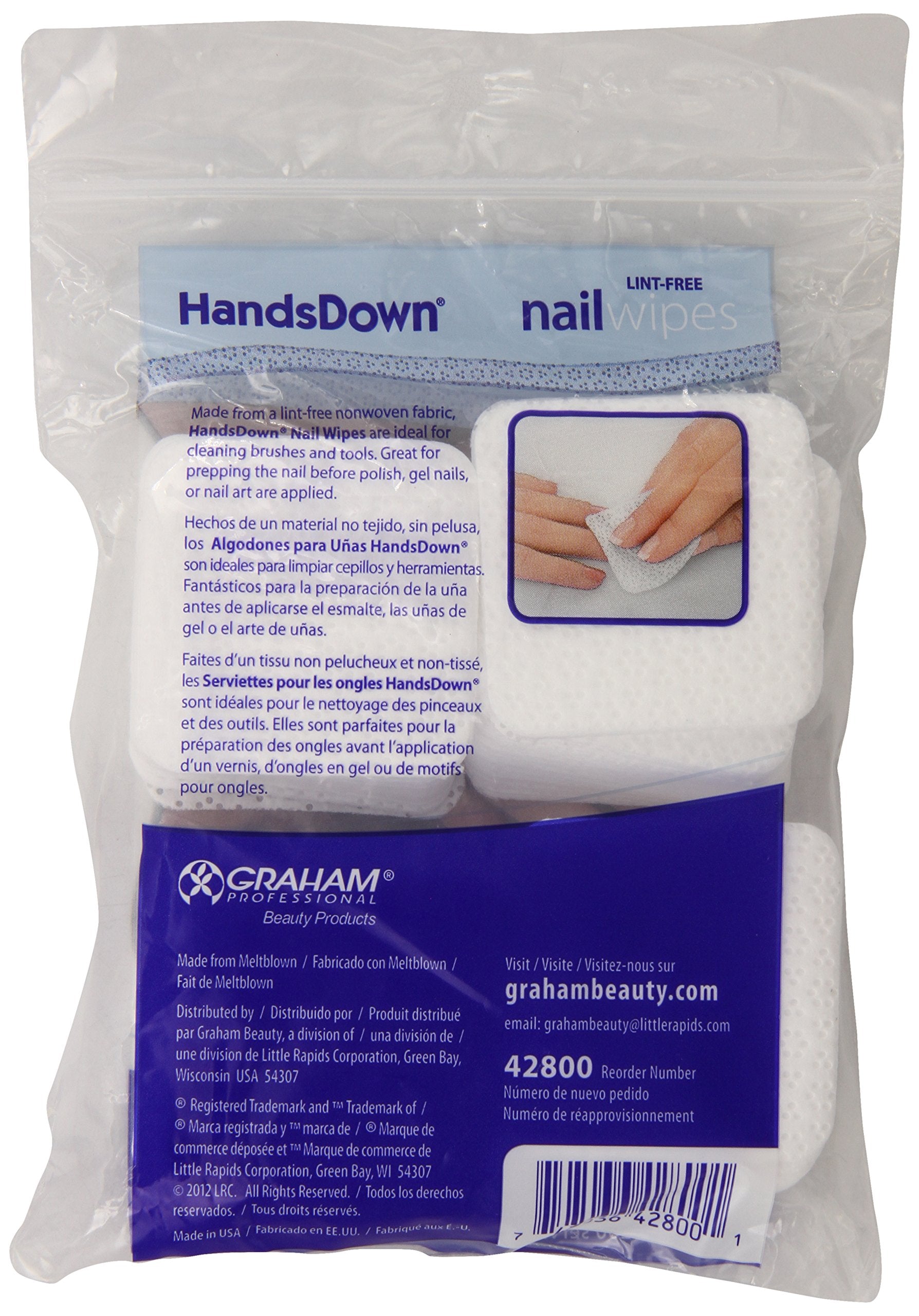 KENT Graham close-up of nonwoven wipe texture for lint-free polishing