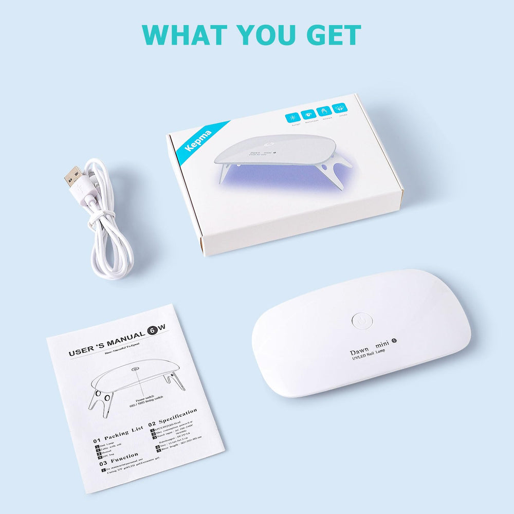 Kepma curing gel nails in use for quick at-home manicure convenience