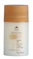 KeraCare hair wax stick front view showing packaging and travel-ready convenience