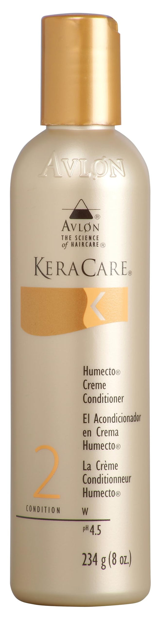 KeraCare humecto creme front label showing 8 oz bottle and moisturizing benefits
