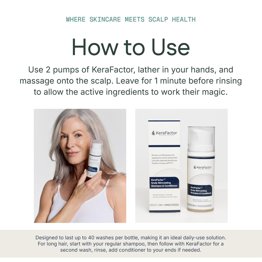 KeraFactor label ingredients detail image showing clean-beauty formula transparency and trust