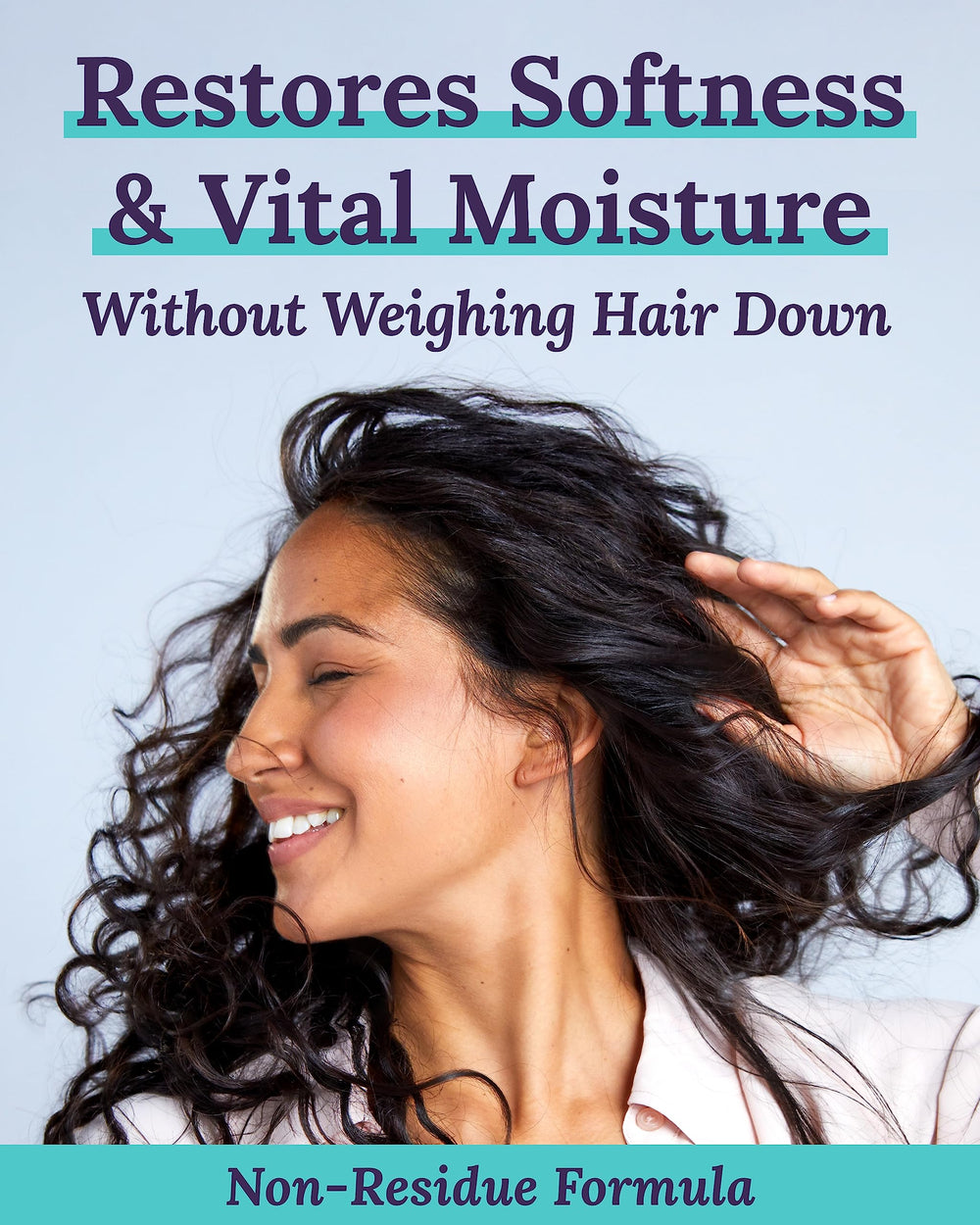 Keranique conditioner cream texture highlighting moisture delivery