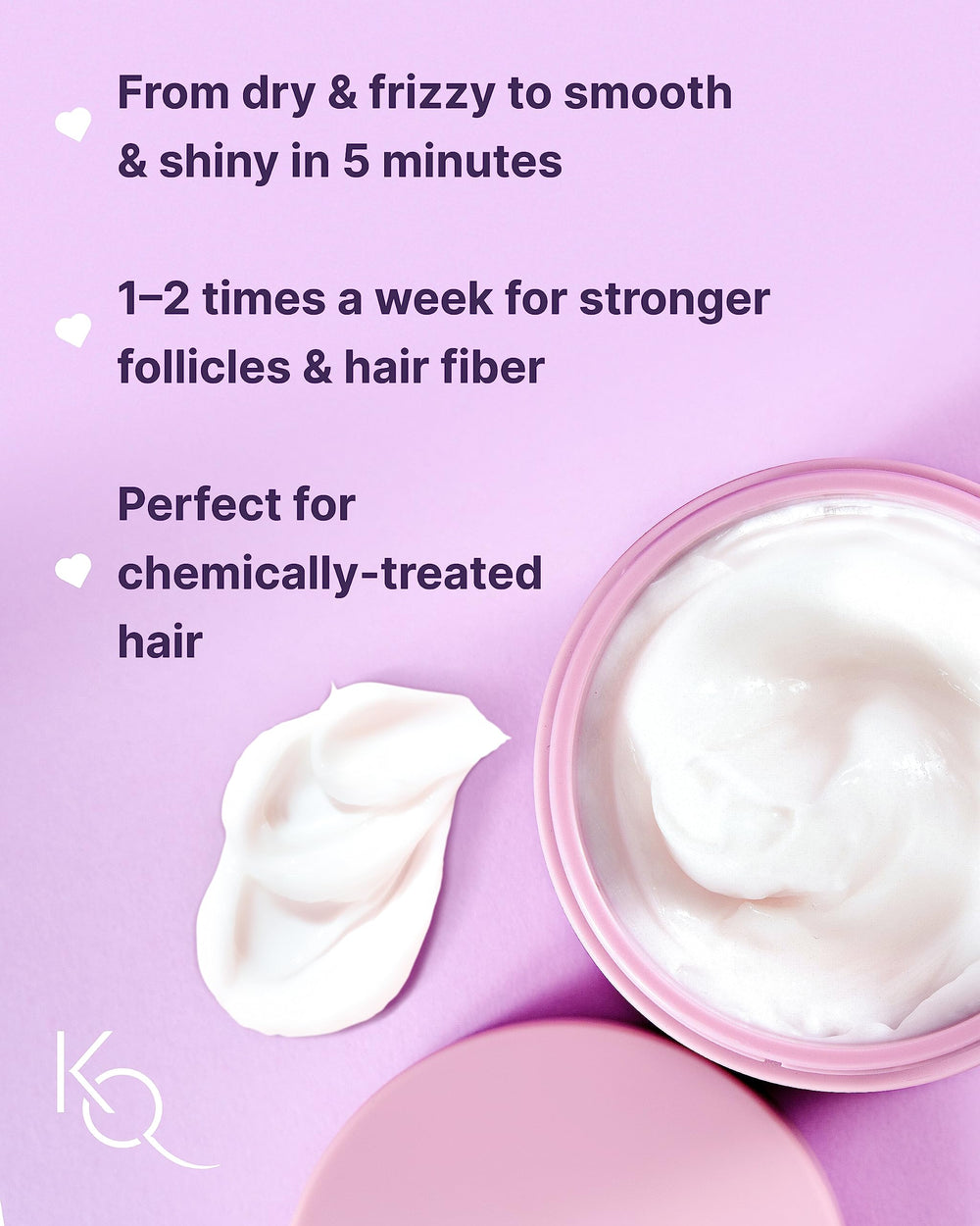 Keranique cream texture close-up highlighting concentrated hydration
