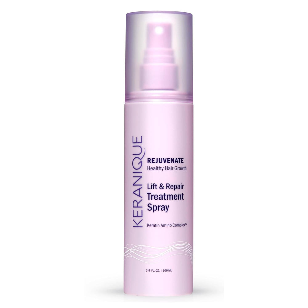 Keranique front packaging showing product and benefits for instant volume