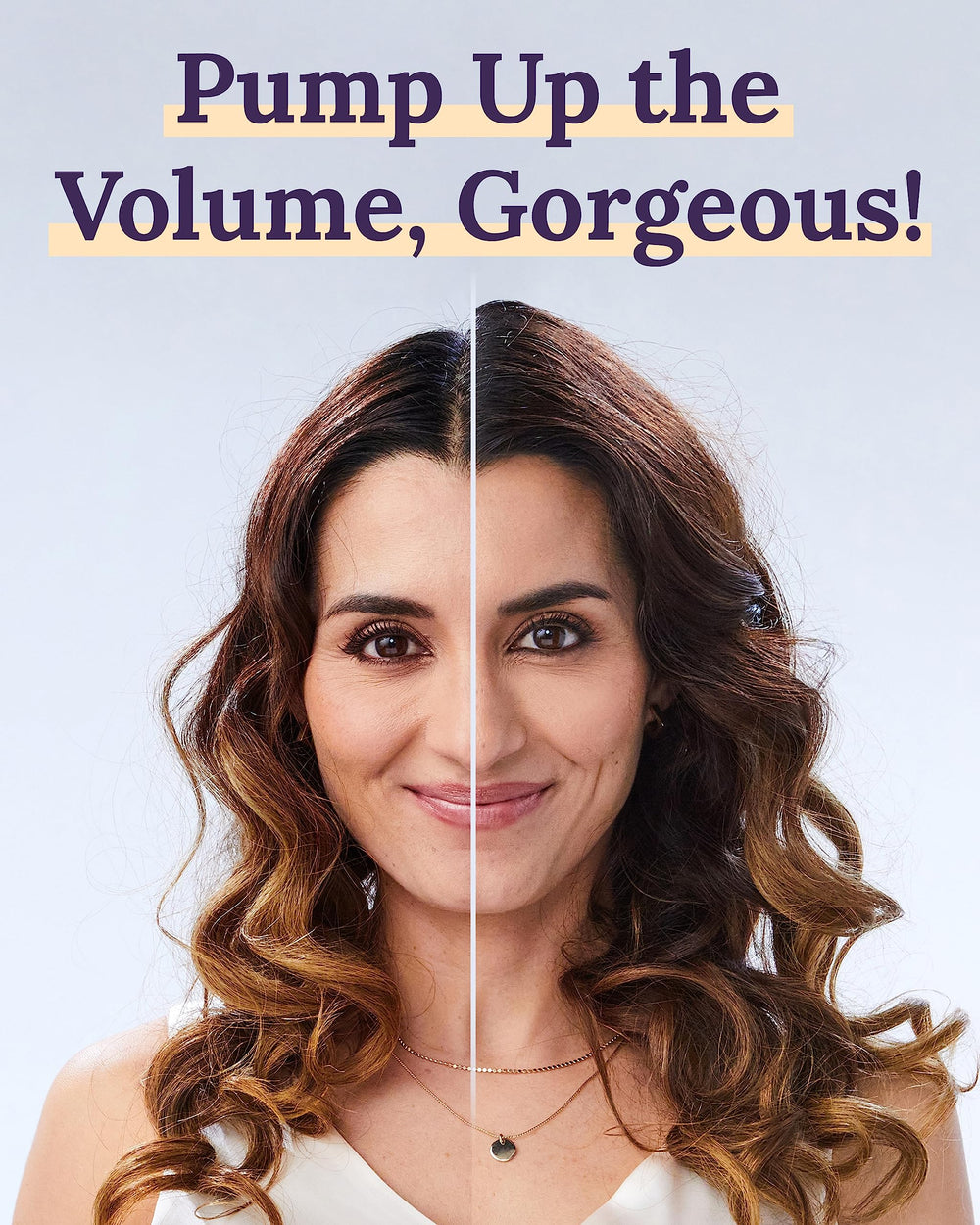 Keranique shampoo being dispensed highlighting light texture and control