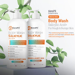 KERAPIL in-shower use applying to arm illustrates targeted application benefit