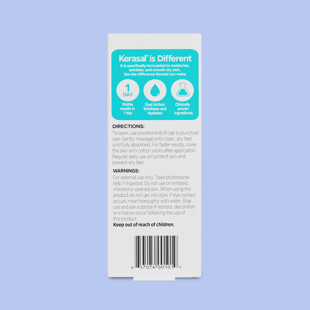 Kerasal packaging with APMA approval badge for trusted foot care